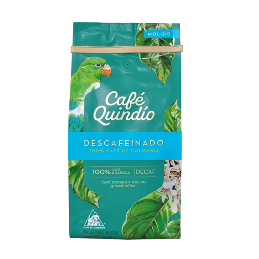Café Quindío Descafeinado Molido x340 grs