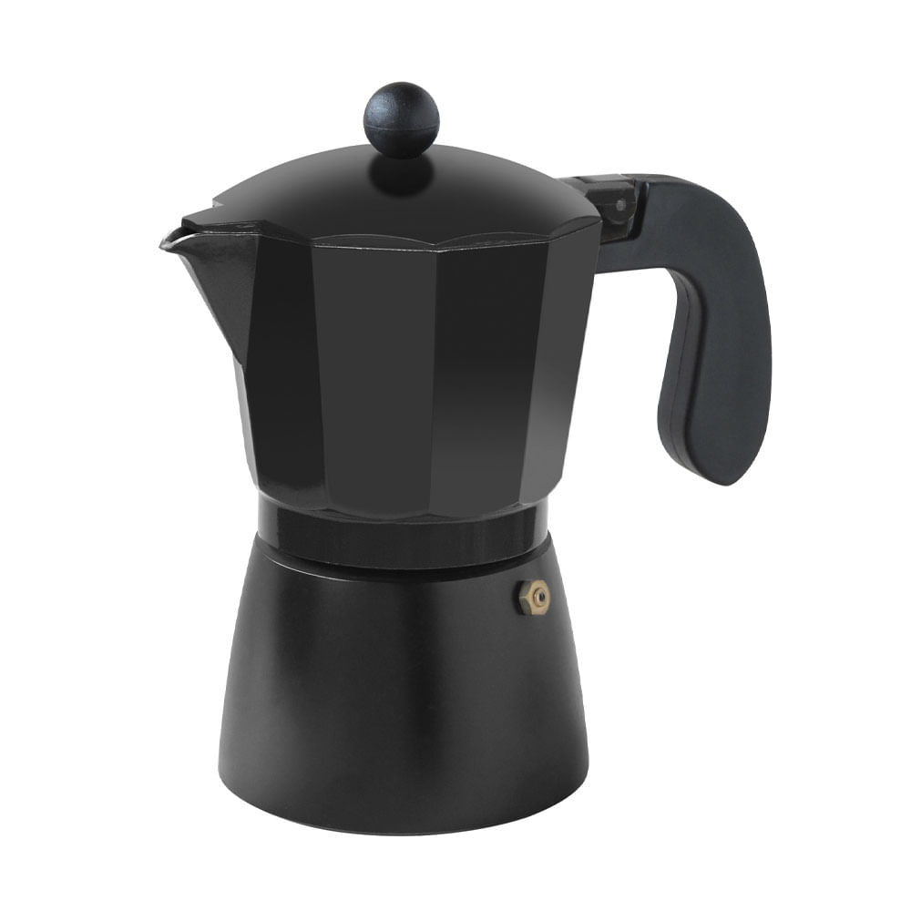 Cafetera Krea Italiana Negra 6 Tazas