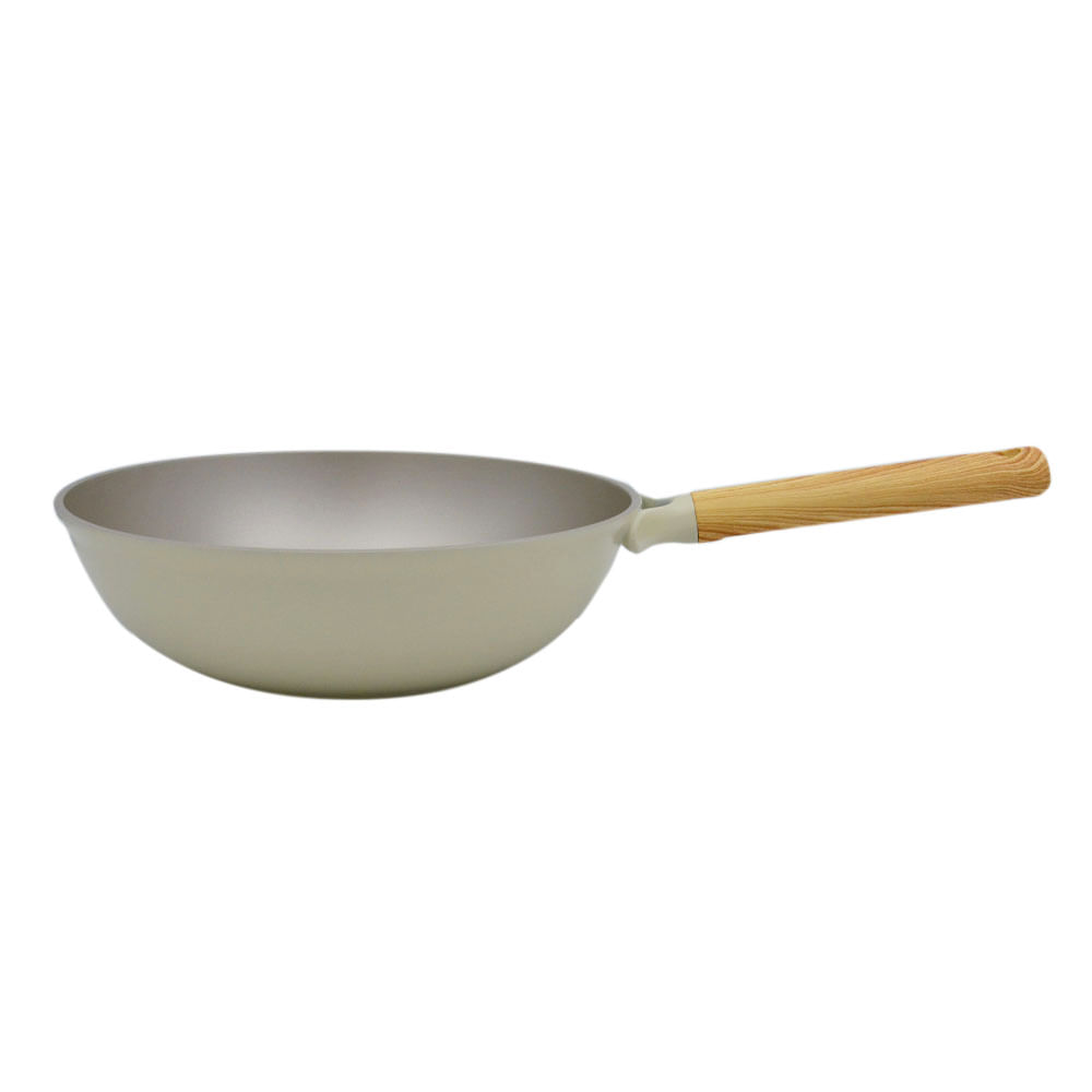 Sarten Krea Hondo Aluminio Fundido Crema 28Cm