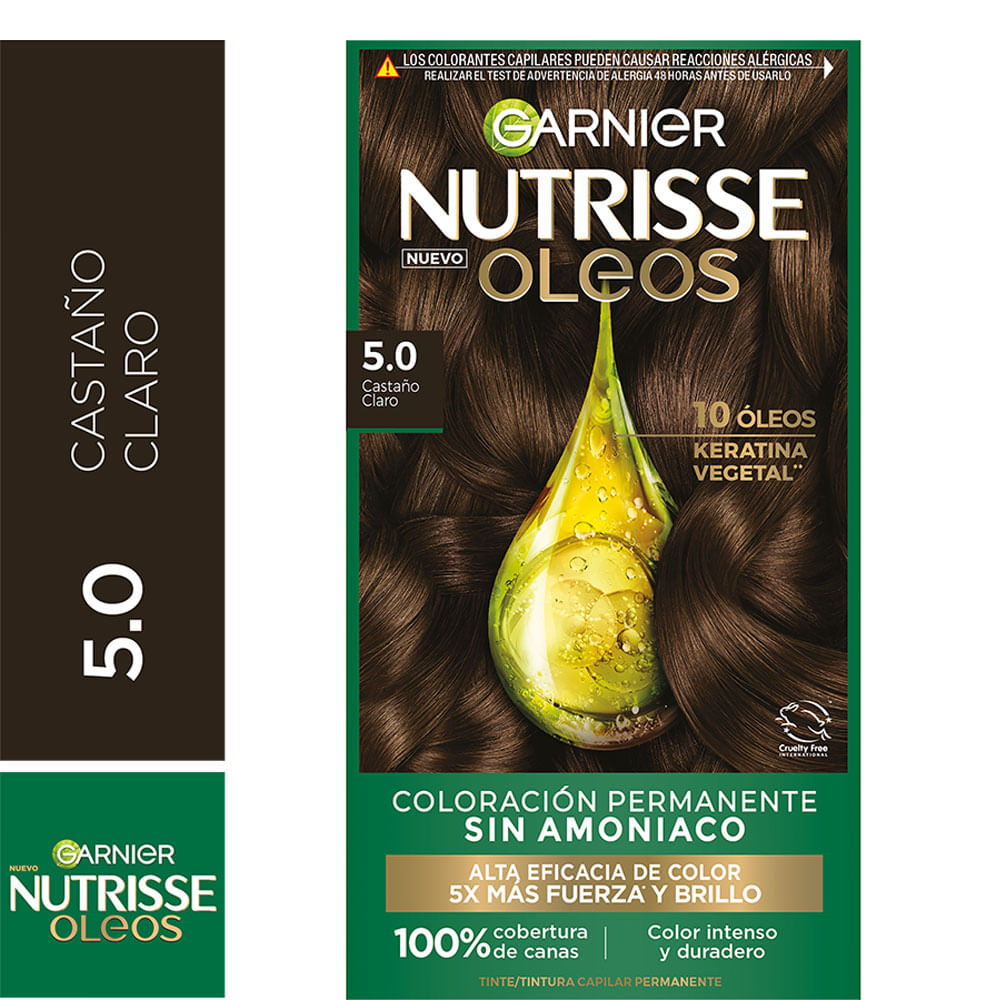 Tintura Nutrisse Oleos Castaño Claro 5.0
