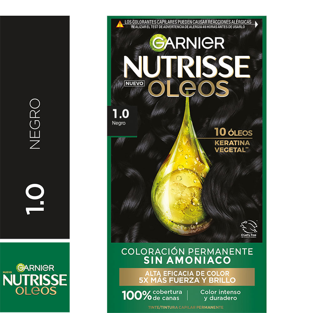 Tintura Nutrisse Oleos Negro 1.0