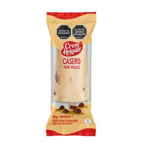 Helado Crem Helado Casero Ron Pasas x60G