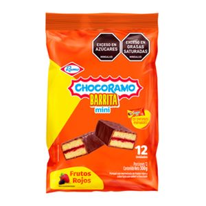 Ponqué Chocoramo Barrita Mini 12Unidades 300g