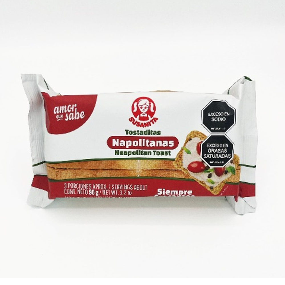Tostaditas Susanita Napolitana x90G