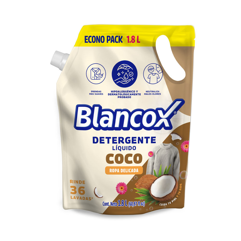 Detergente Blanco Liquido Ropa delic.Coco 1800ml
