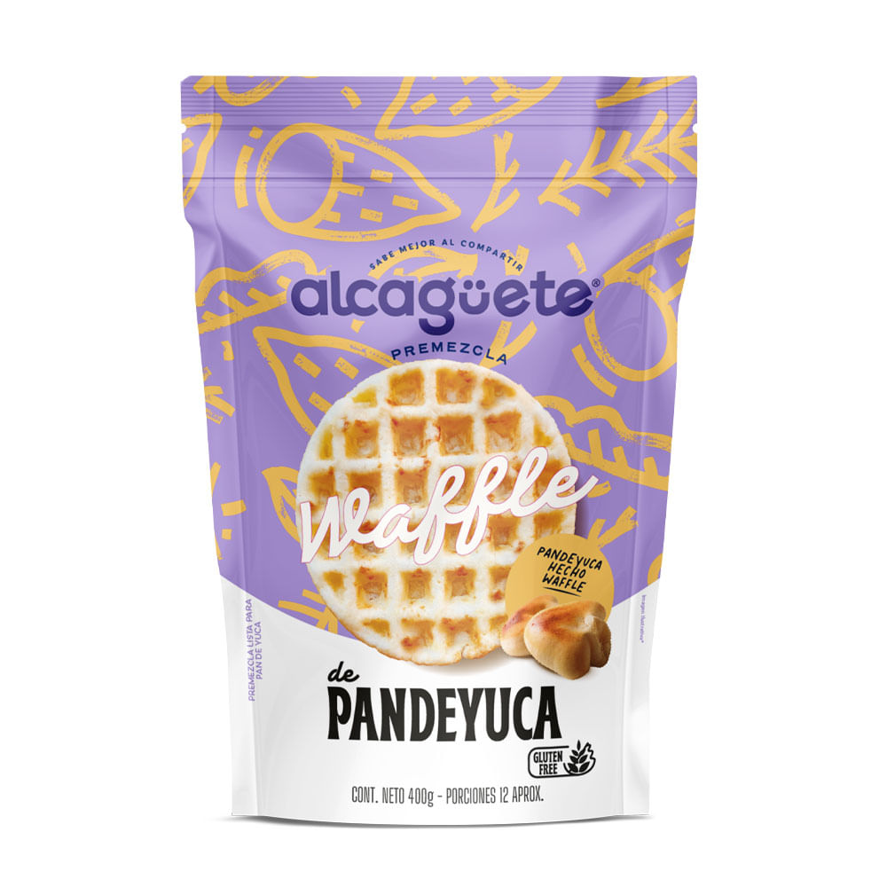 Premezcla Alcaguete waffles pandeyuca sin gluten x400g