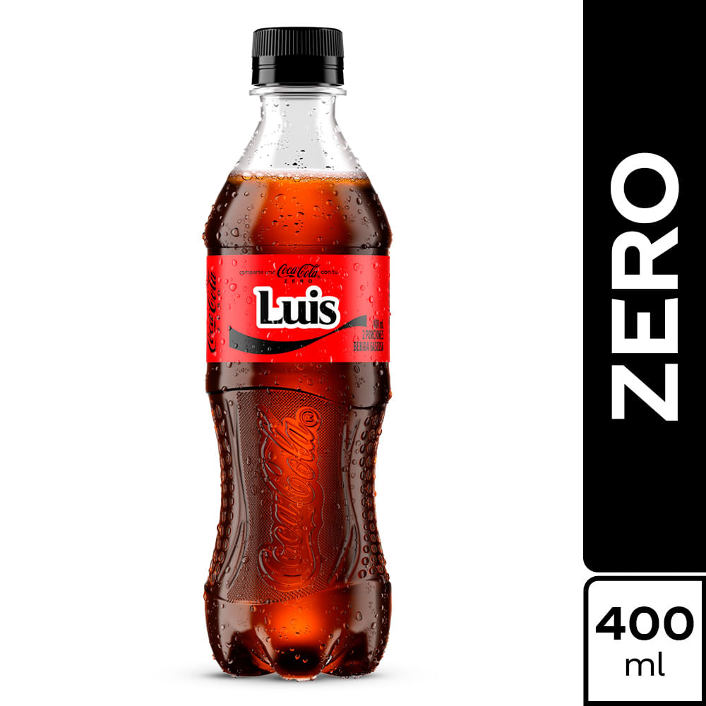 Gaseosa Coca Cola sin azúcar pet x400ml