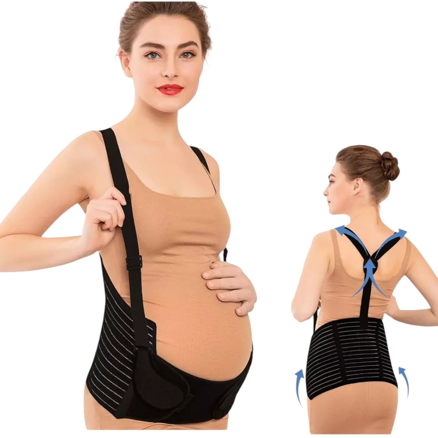 Faja Soporte Embarazo Con Tirantes Para Dolor De Espalda