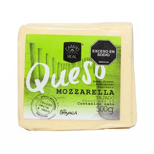 Queso campo real mozzarella tajado x500g