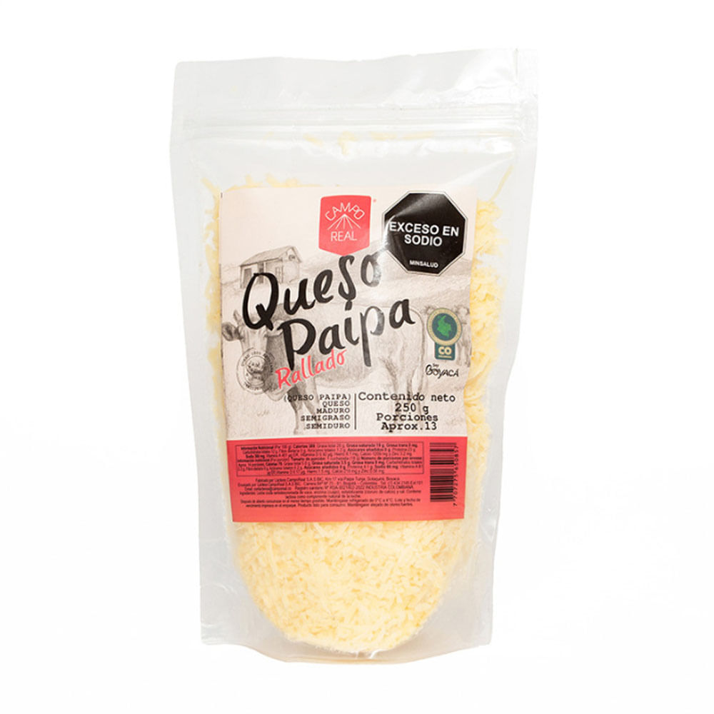 Queso paipa Campo Real rallado x250g