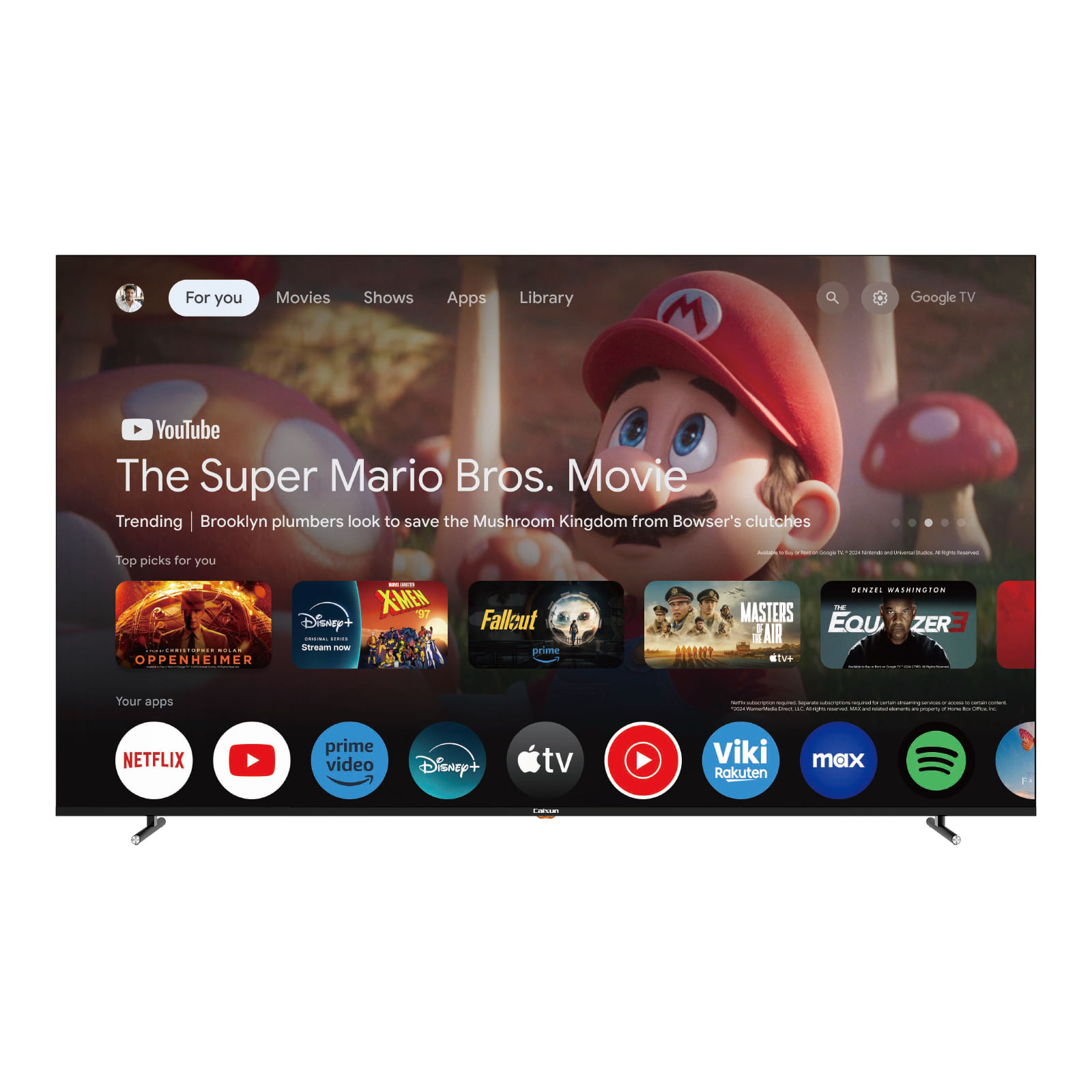 Televisor Caixun Smart 75" DLED UHD 4K C75VHUG