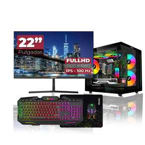 Computador PowerGroup Monitor 22 Pulgadas Procesador AMD ATHLON 3000G Memoria 16GB Disco Duro SSD 512GB Sistema Operativo Windows 11 Preinstalado