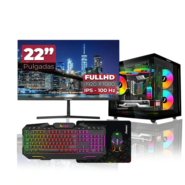 Computador PowerGroup Monitor 22 Pulgadas Procesador AMD ATHLON 3000G Memoria 16GB Disco Duro SSD 512GB  Sistema Operativo Windows 11 Preinstalado