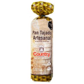Pan country artesanal gourmet tajado x500g