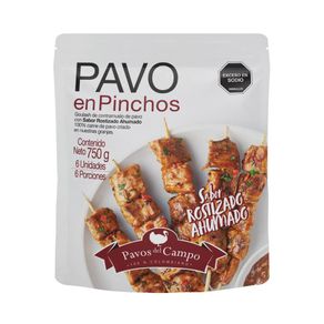 Pinchos Pavo Rostizado 750g Pavos Del Campo