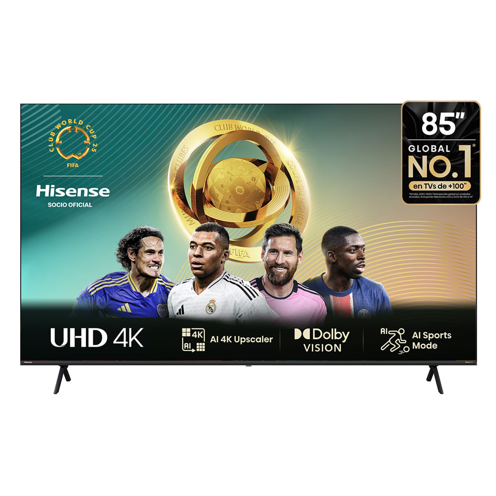 Smart tv uhd 4k 85" hisense 85a6n