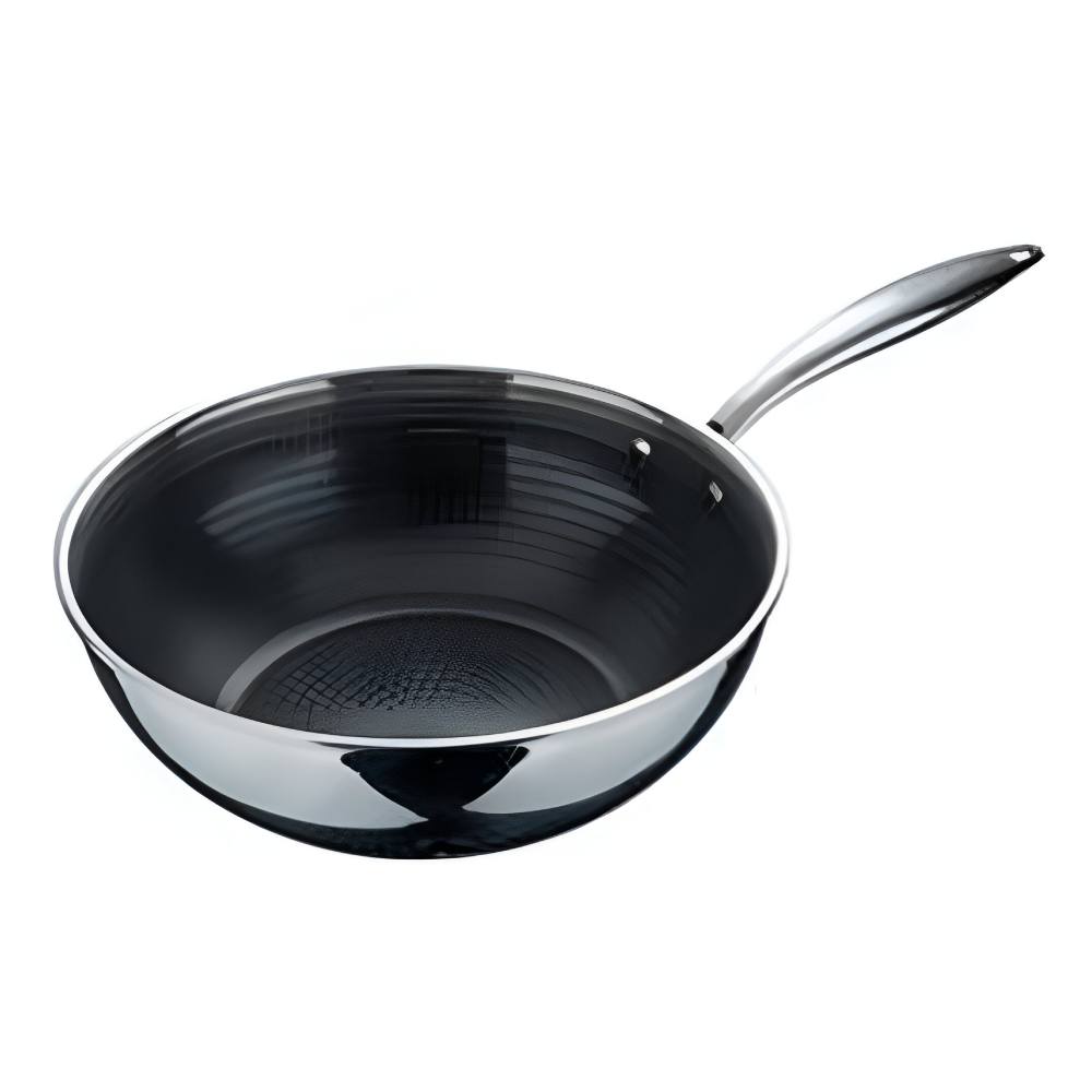 Wok bergner acero inoxidable giro3 28x9cm