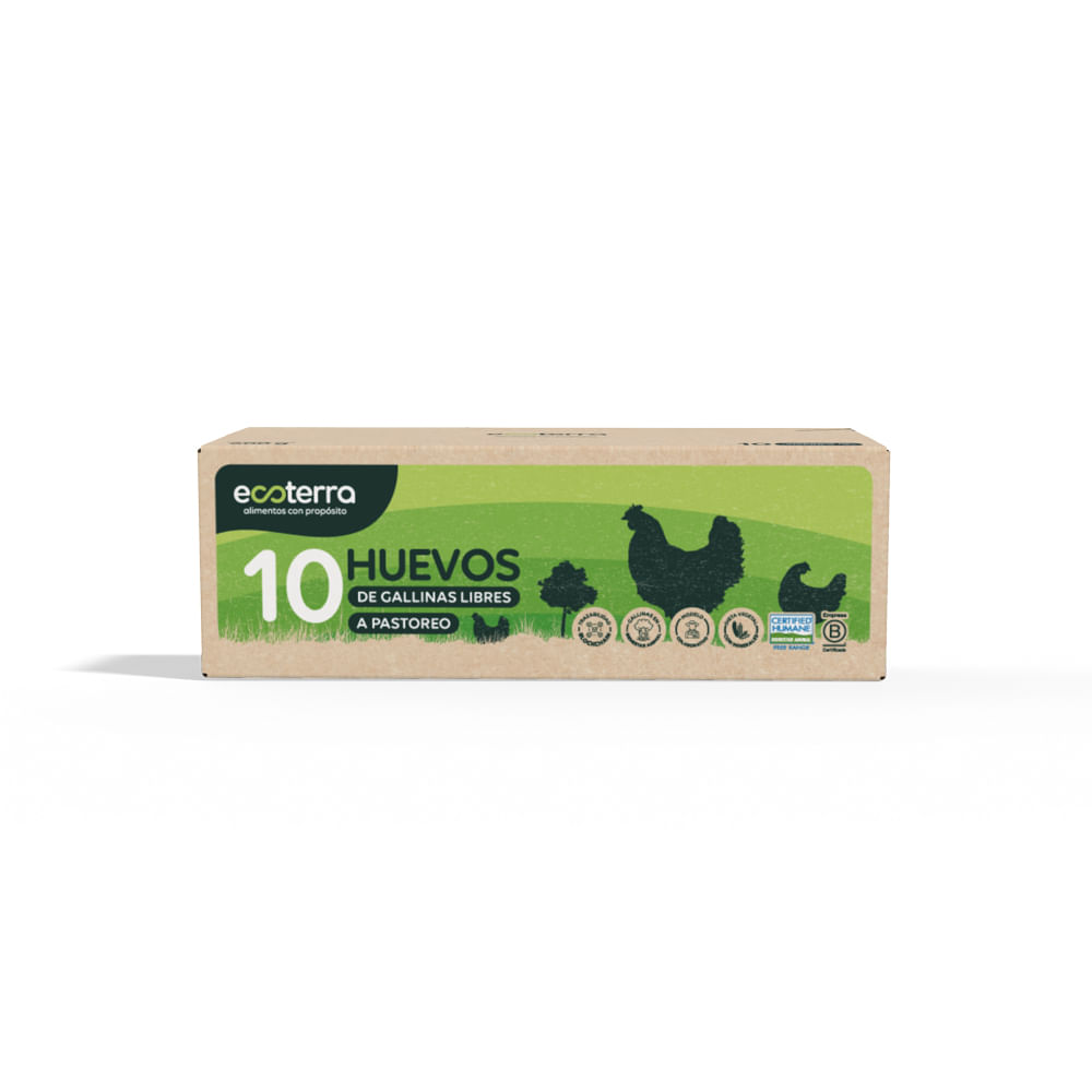 Huevos Ecoterra Gallinas Libre De Jaula 10Und