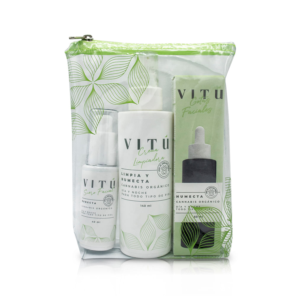 Kit vitu suero fac.+crema limp.+gotas fac.x230ml