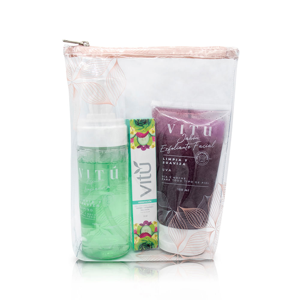 Kit Vitu Esp.Limp.+ Contor.Ojos +Exfol.Fac.x312ml