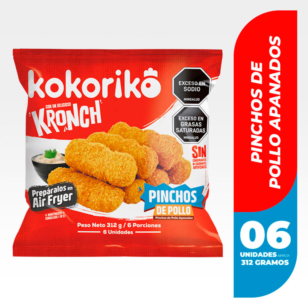 Pinchos de pollo x 6 unidades
