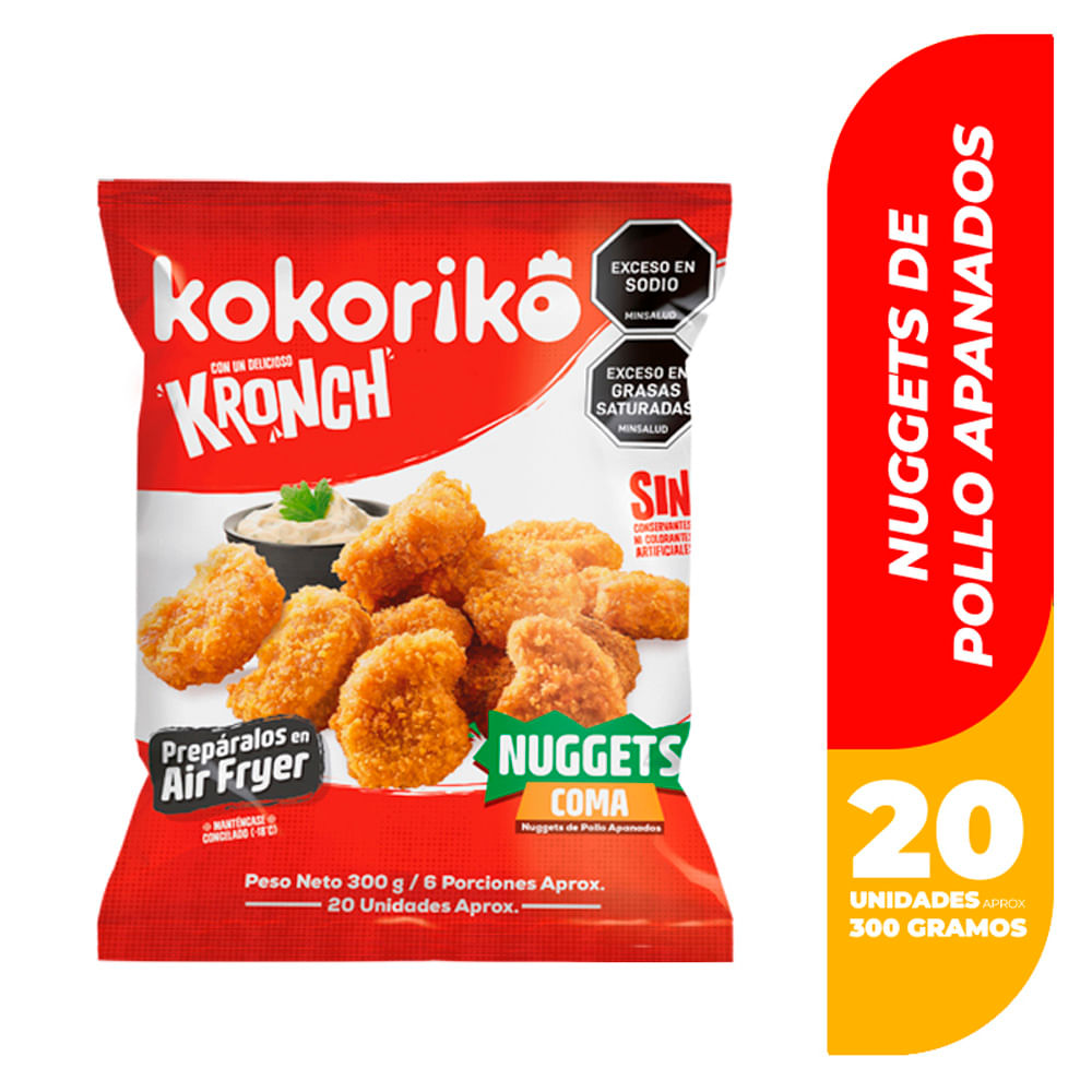 Nuggets Kokoriko x300grs 6 Porciones