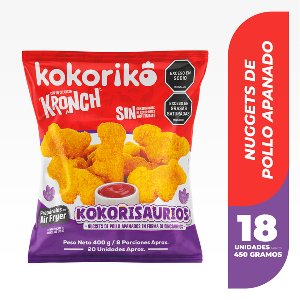 Nuggets Kokorikoko kokorisaurios x20und x400g