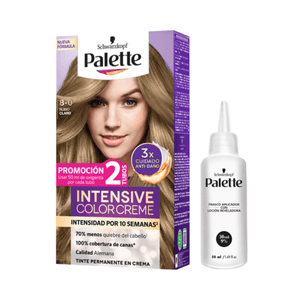 Tinte Palette Color Creme 8-0 Rubio Claro + Oxigenta