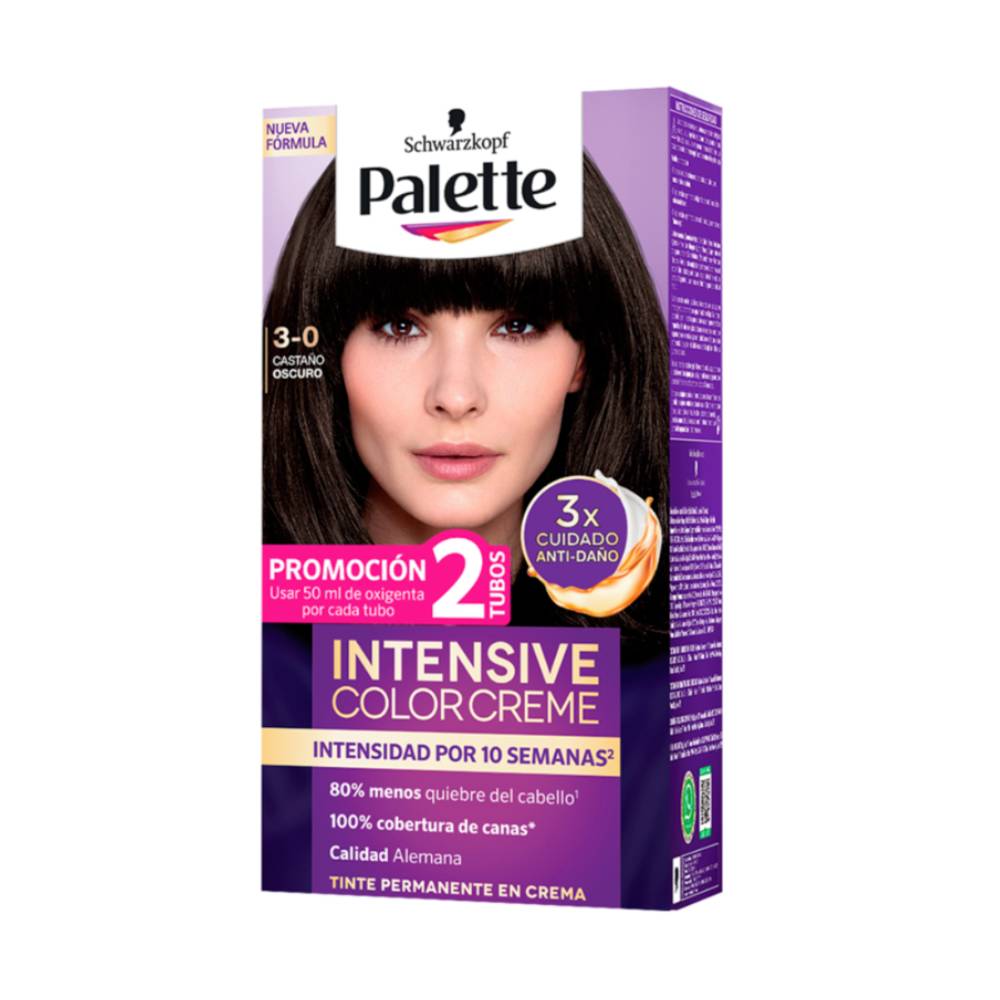 Tinte Palette Intensive Color Creme 3-0 Castaño Oscuro