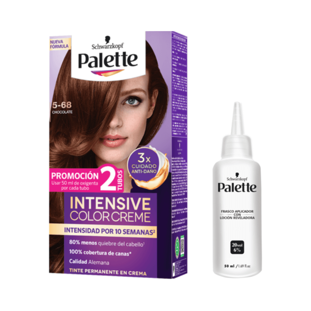 Tinte Palette Color Creme 5-68 Chocolate + Oxigenta