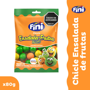Gomas Fini Chicle Frutas x80g