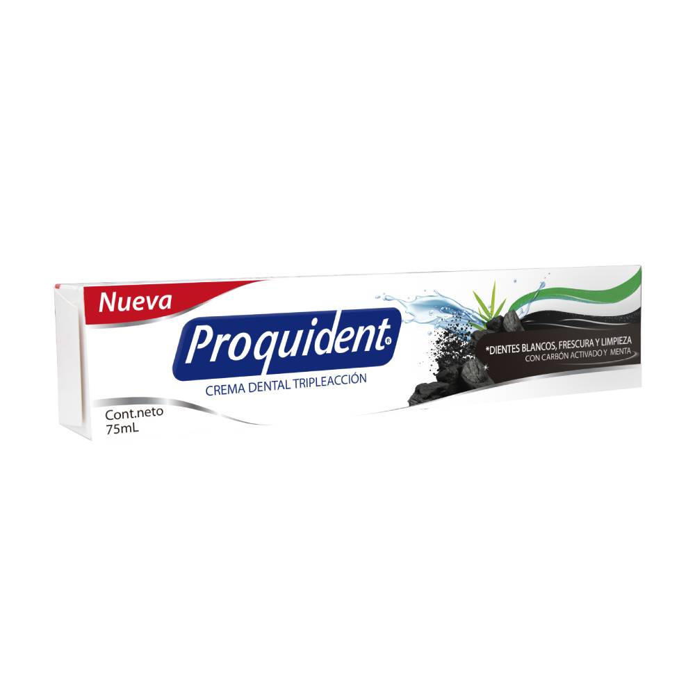 Crema Dental Proquident Triple Accion Carbon x75ml
