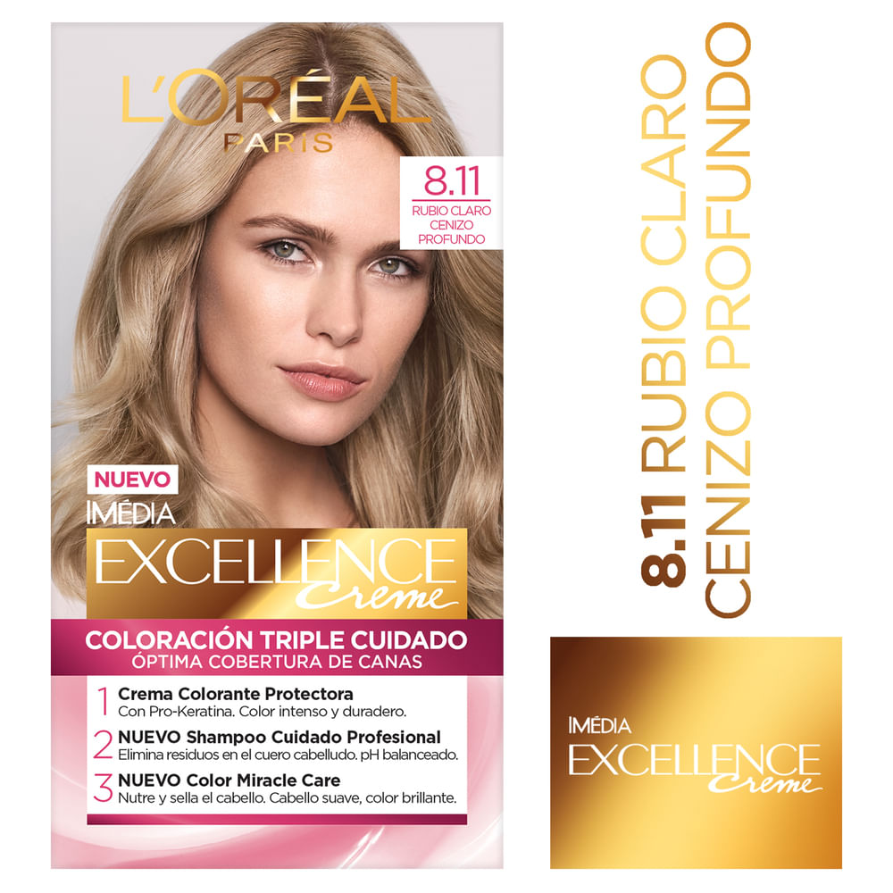 Tintura L’Oreal Excellence Tono 8.11