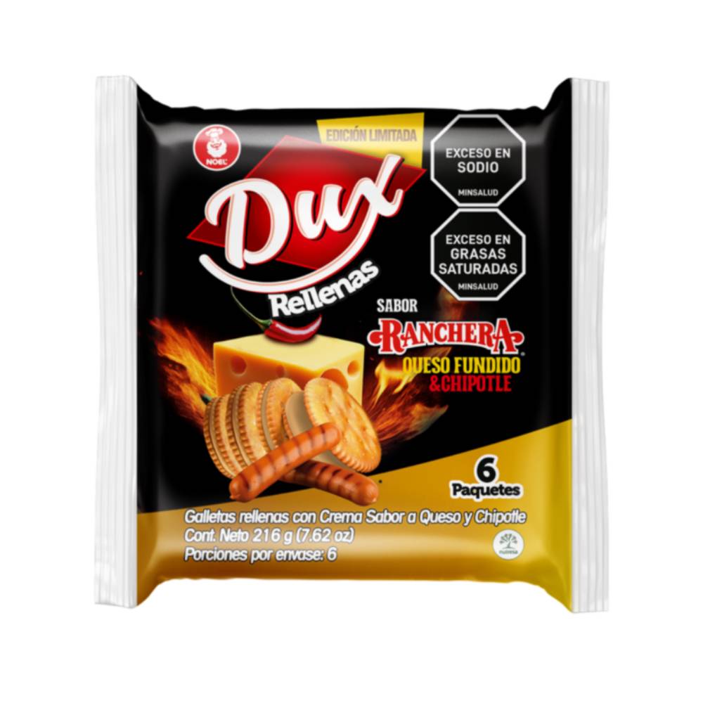 Galleta dux ranchera queso chipotle x6und x216g pn