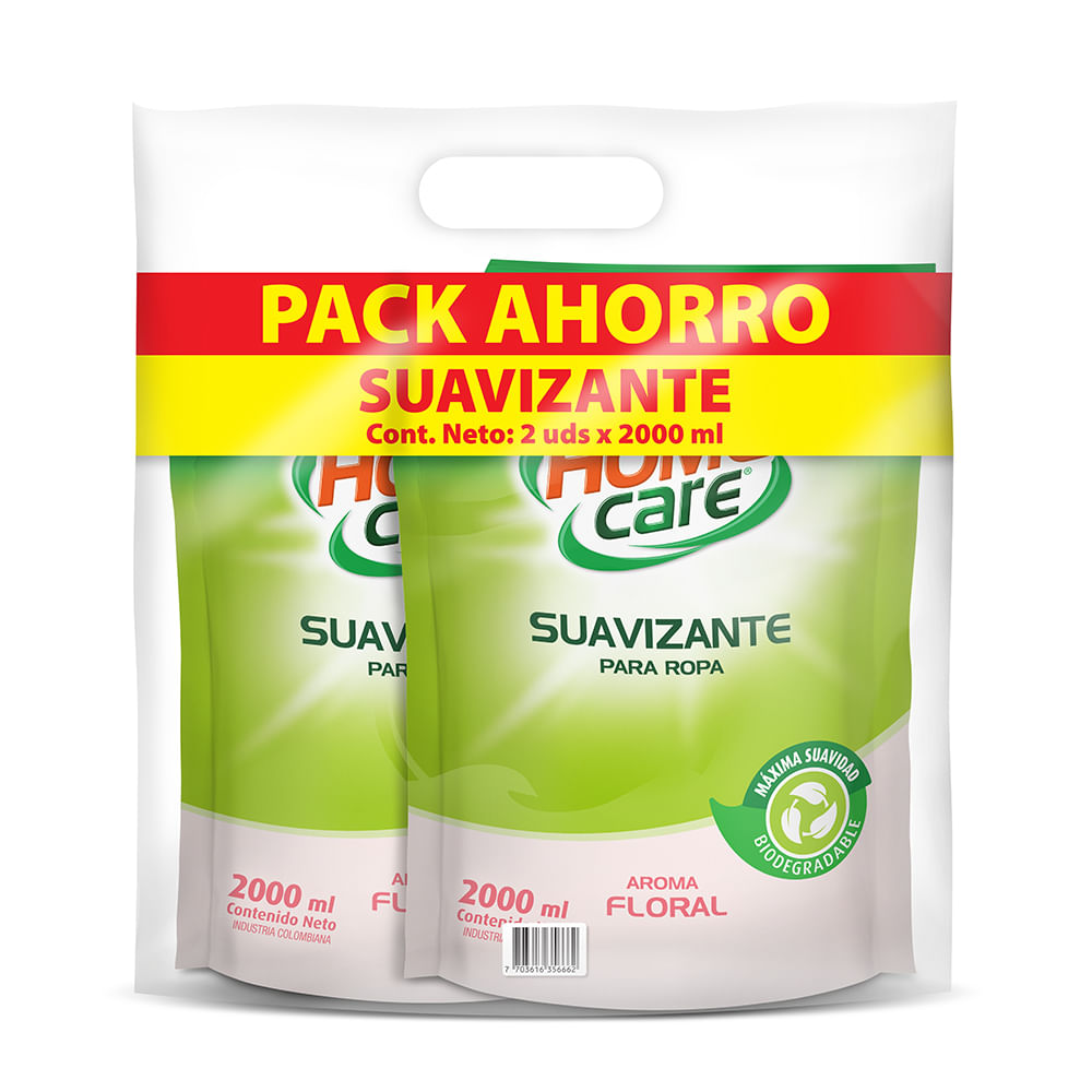 Suavizante Home Care Aroma Floral Doypack 2Und 2000ml