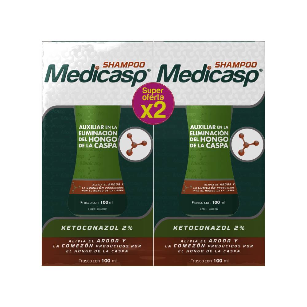 Shampoo Medicasp anticaspa ketoconazol x2und