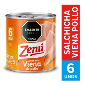 Salchichas Viena de Pollo Zenú x 150 g.