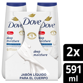 Jabon Dove Deep Moisture Liquido x2 Und x650ml