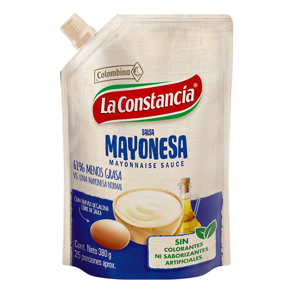 Salsa Mayonesa La Constancia Baja Grasa 380g