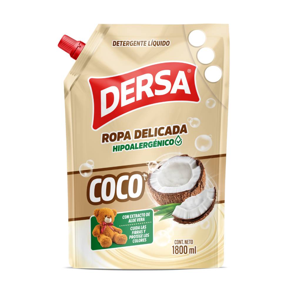 Detergente Dersa líquido ropa delicada coco x1800ml