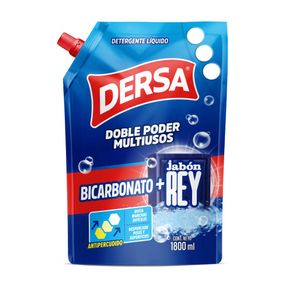 Detergente liquido Dersa Bicarbonato + Jabón Rey x1800ml