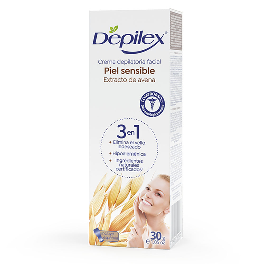 Crema Depilatoria Depilex Facial Piel Sensible x30grs