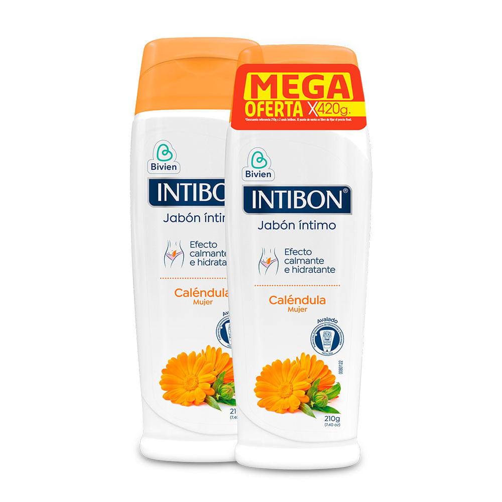 Jabón intimo Intibon mujer caléndula x2und x210g c-u