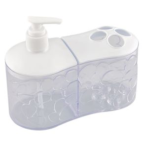 Dispensador Jabón Líquido con Porta Cepillos Dientes