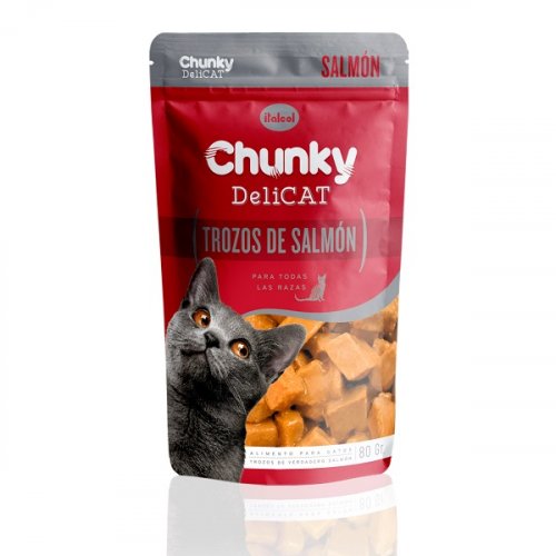 Snack Chunky Delicat Trozo Salmon 80gr