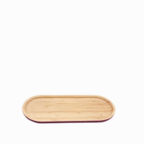 Bandeja en bambú oval 34cm