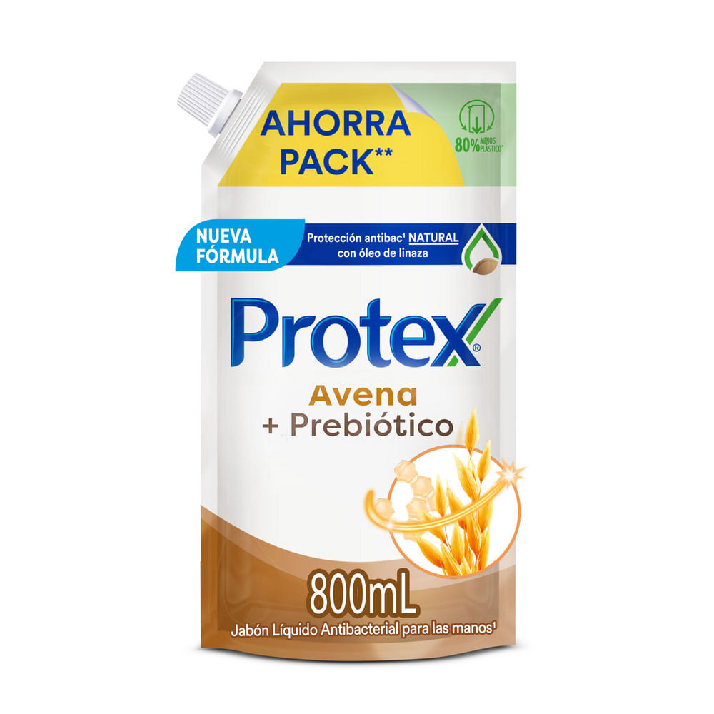Jabón Liquido Manos Protex Avena 800ml