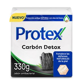 Jabón Antibacterial Protex Carbon Detox 110grs x3 Unidades