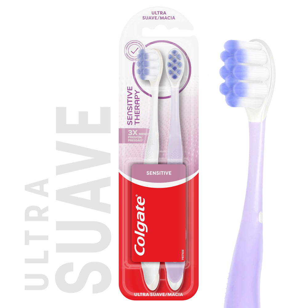 Cepillo de Dientes Sensibilidad Colgate Ultra Suave x2 Unidades