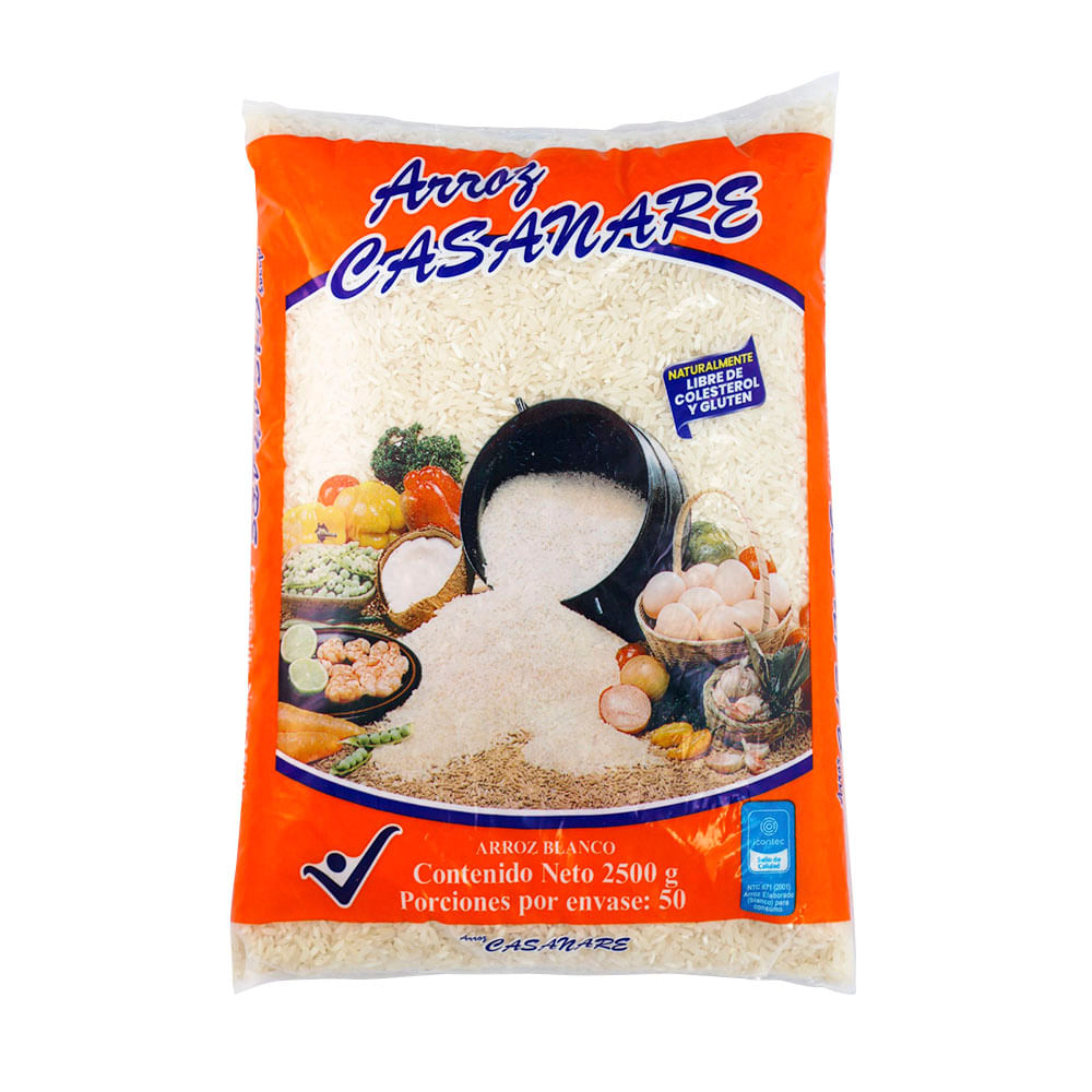 Arroz Casanare blanco x2.5kg